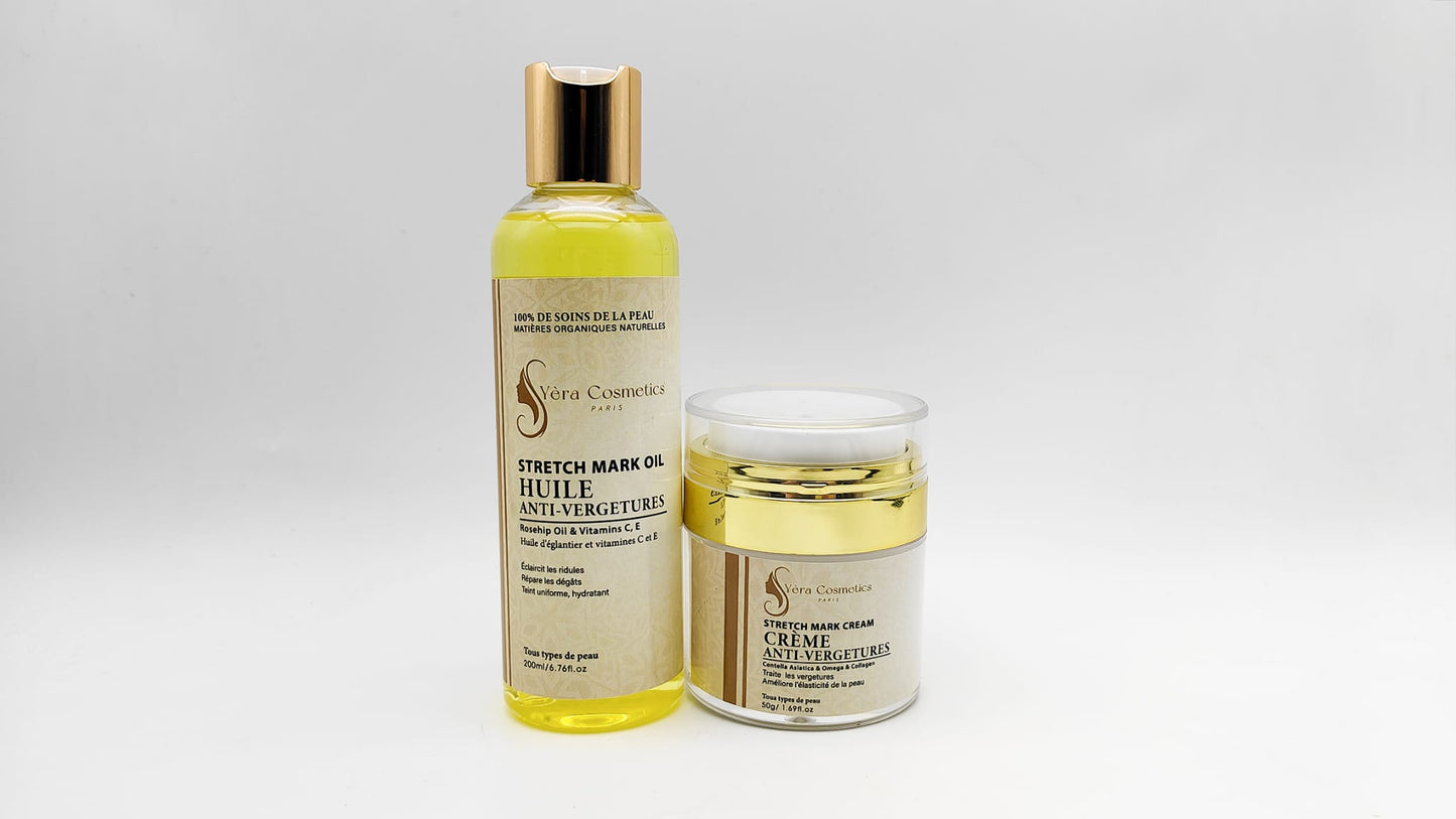 Coffret Huile et Crème Anti-Vergeture