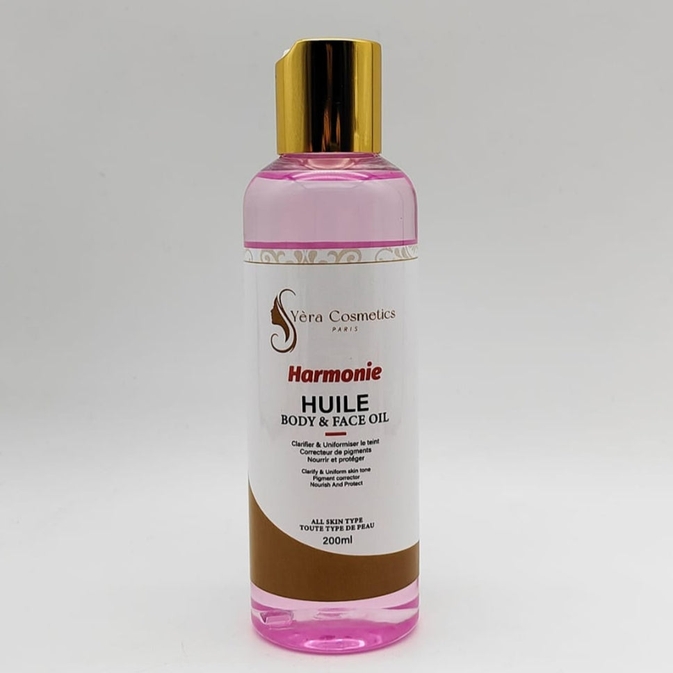 Huile Soin Corps & Visage Harmonie - Yèra Cosmetics Paris